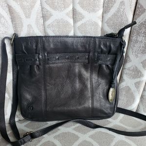 Born Black Leather Crossbody